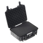 OUTDOOR case in black with foam insert 250x175x95 mm Volume 4,1 L Model: 1000/B/SI